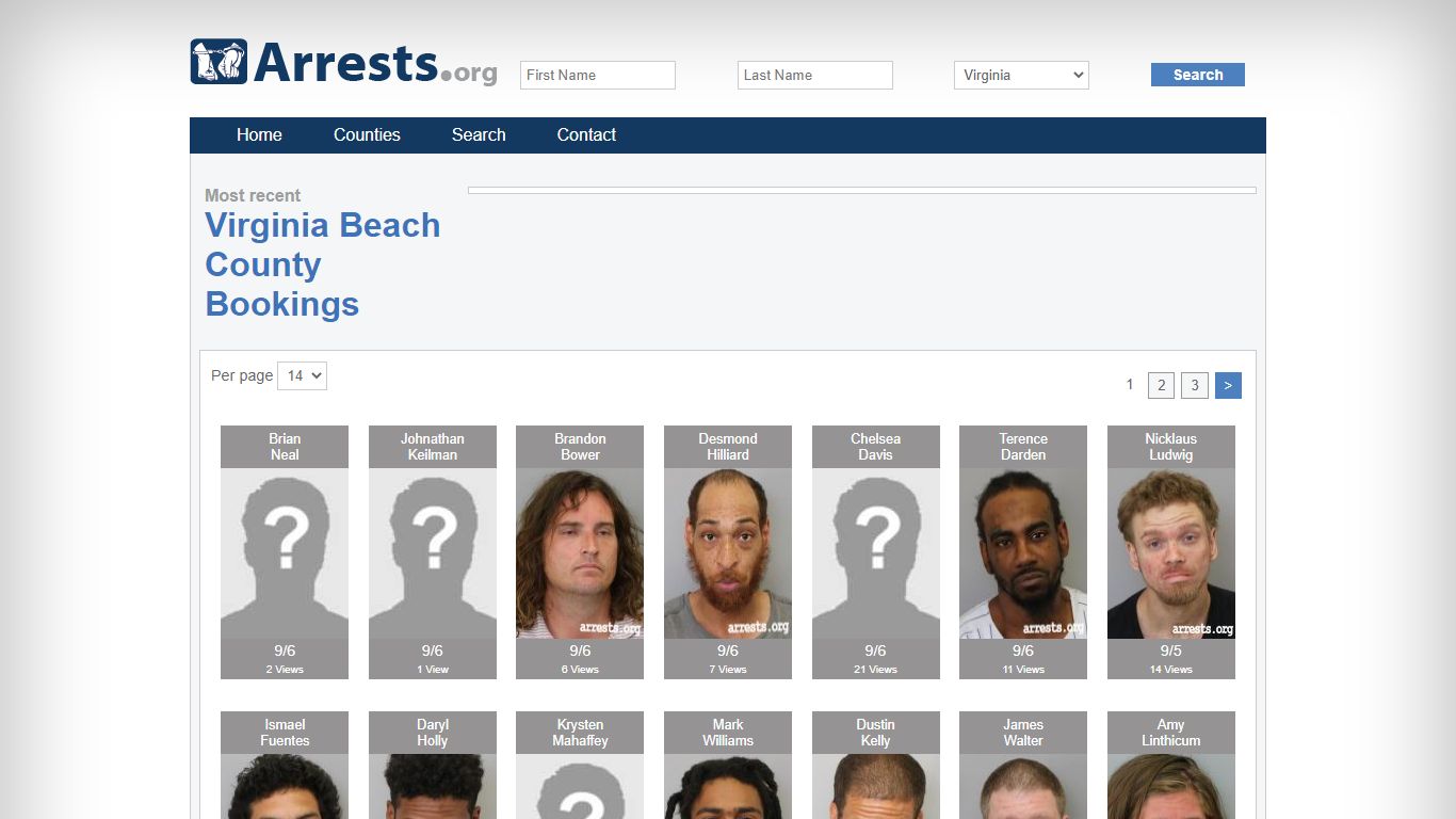 Virginia Beach County Arrests and Inmate Search